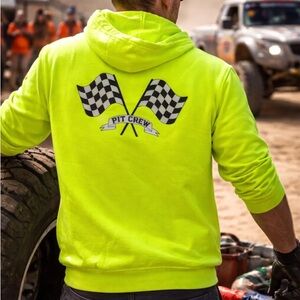 Safety Yellow Pit Crew Hoodie